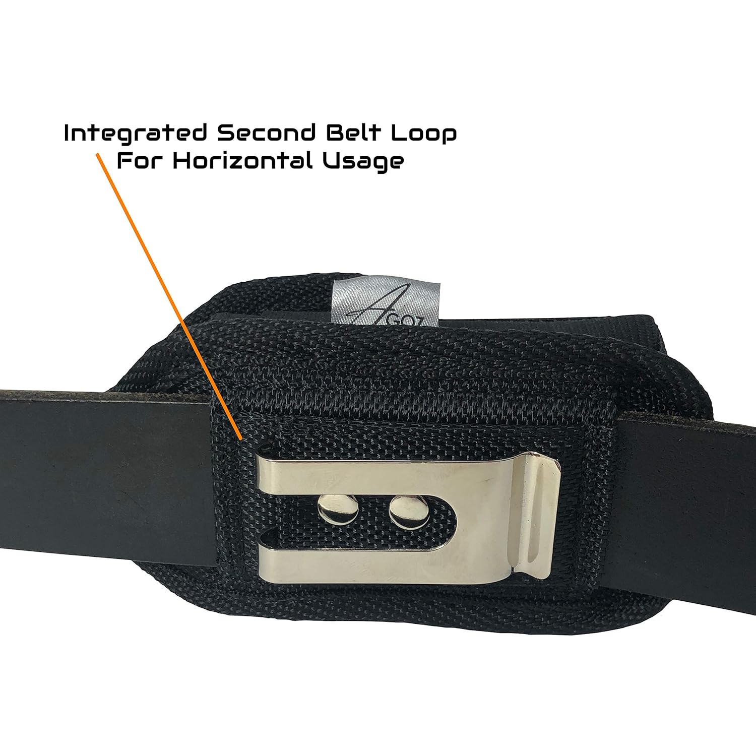 AGOZ Agoz JitterBug Flip Phone Case Heavy Duty Vertical Belt Clip Holster Rugged Cover for JitterBug Flip Flip2 Lively Flip 43x22 - View 5 of 6