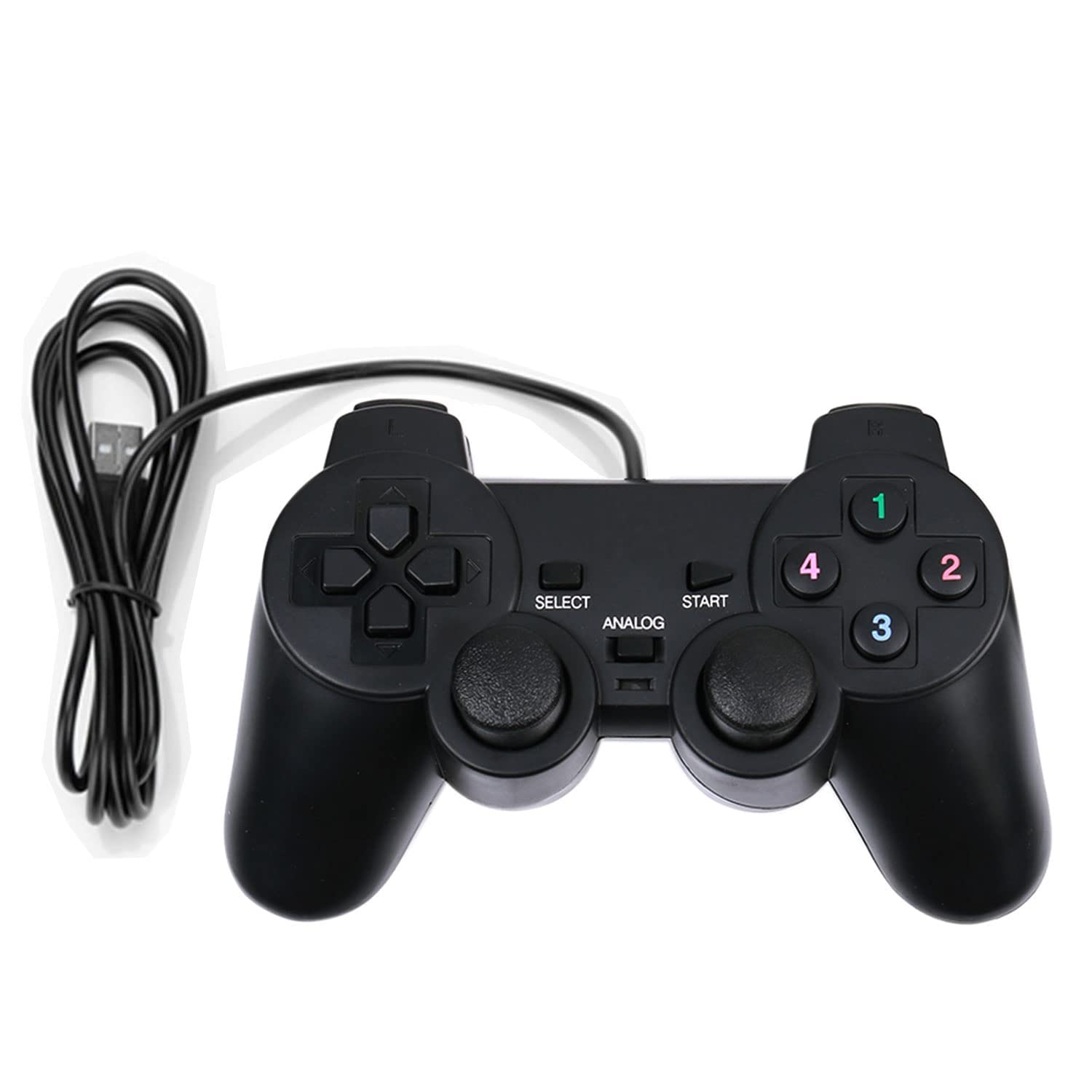 Baigeda USB Wired Game Controller for Windows PC Raspberry Pi Gamepad Dual Vibration Joystick for Laptop Desktop Steam Roblox RetroPie - View 8 of 9