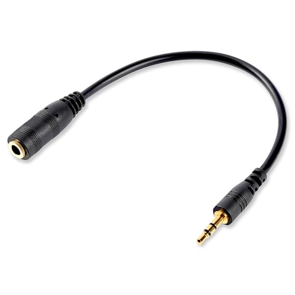 ELECTOP ELECTOP 2.5mm Male to 3.5mm Female Stereo Audio Adapter Cable for Headphones - High-Quality Sound