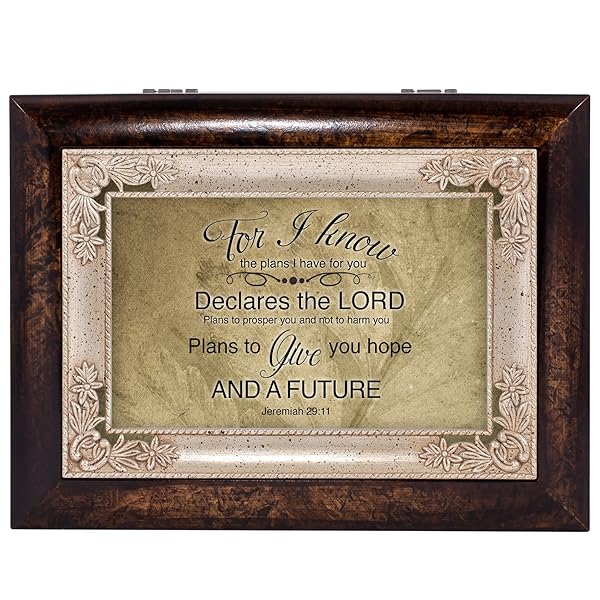 Cottage Garden Cottage Garden Hope and a Future Italian Design Music Box Plays Wind Beneath My Wings Gift for Music Lovers - View 2 of 6