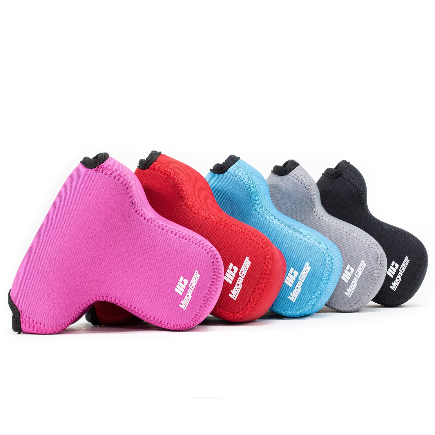 MegaGear MegaGear MG741 Ultra Light Neoprene Camera Case for Panasonic Lumix DMC-GX85 DMC-GX80 14-140mm in Blue PU Leather - View 8 of 9