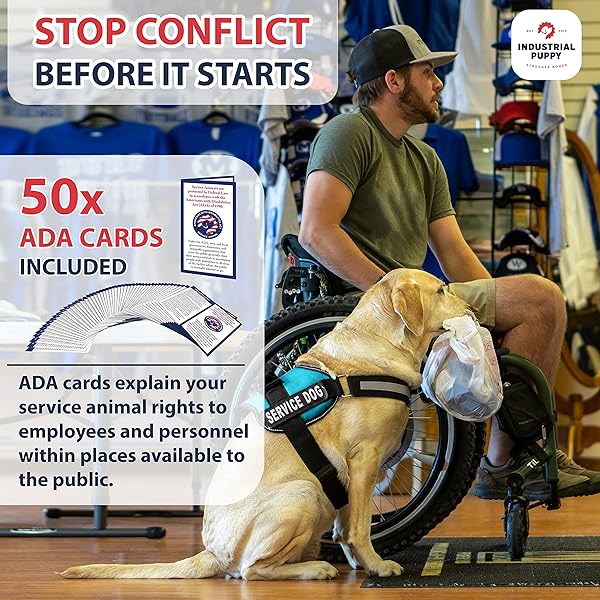 Industrial Puppy Industrial Puppy Service Dog Vest Adjustable No Pull Harness for Large Dogs with Reflective Straps Removable Patches Training Vest - View 3 of 8