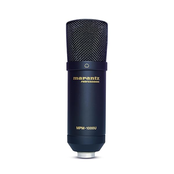 Marantz Professional Marantz MPM-1000U USB Condenser Microphone for Podcasting & Recording - Includes Cable & Clip