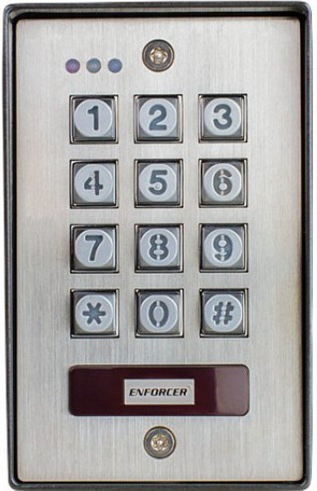 Seco-Larm SK-1123-SPQ Vandal Resistant Outdoor Access Control Keypad with Proximity Reader and 4 Programmable Access Modes