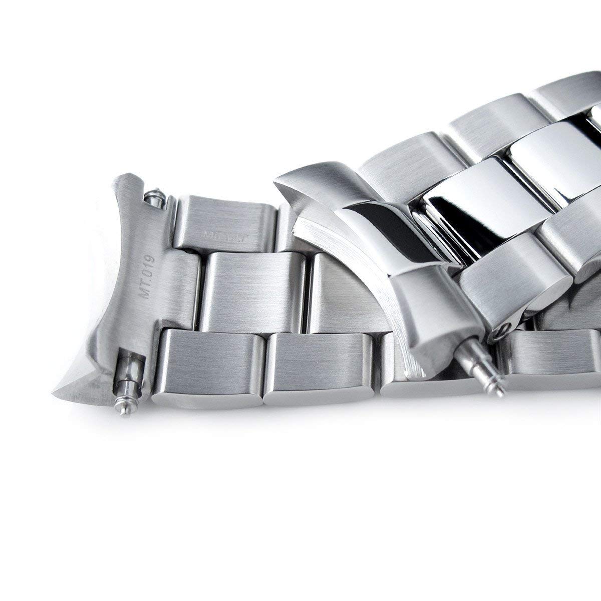 22mm Super-O Boyer 316L Stainless Steel Watch Band for SEIKO SKX007 Brushed and Polished Finish - View 3 of 5