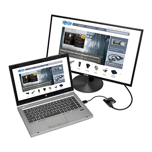 TRIPP LITE Tripp Lite DisplayPort 1.2 to VGA/HDMI Converter Adapter - 4K@30Hz, 6in, Black | P136-06N-HV-V2 - View 2 of 4