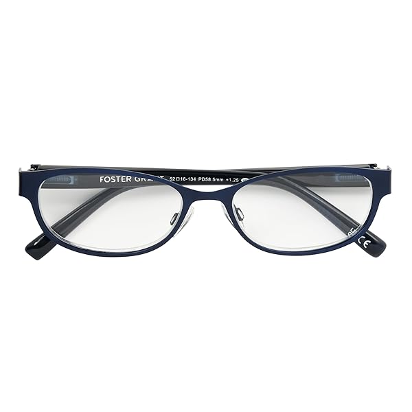 Foster Grant Foster Grant Isa Navy Blue Transparent Reading Glasses 59 mm for Stylish Vision Correction - View 3 of 3