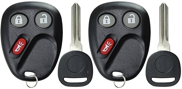 KeylessOption KeylessOption Keyless Entry Remote Car Key Fob Replacement Pack of 2 for LHJ011 Model - View 2 of 5