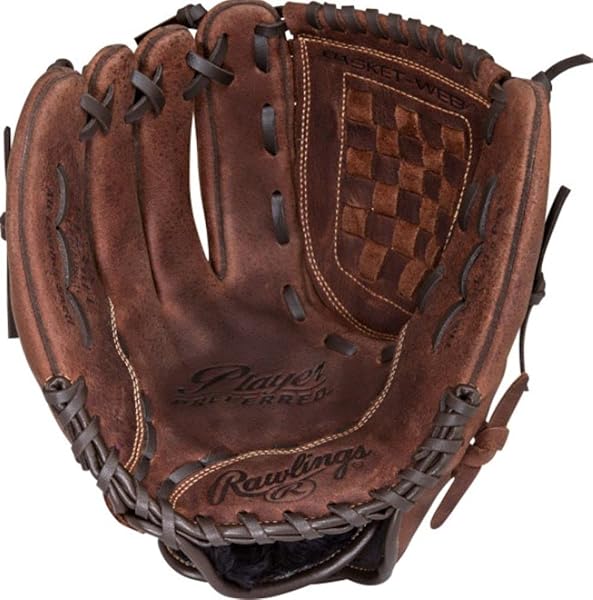 Rawlings "Rawlings Player Preferred 12.5" Left Hand Throw Baseball/Softball Glove - Basket Web Design" - View 3 of 8