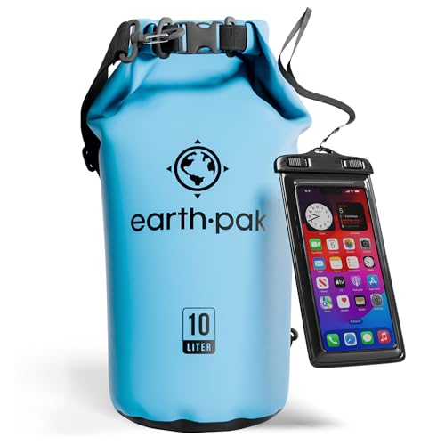 Earth Pak Earth Pak Waterproof Dry Bag: Ultimate Roll Top Backpack for Kayaking & Gear Protection with Phone Case