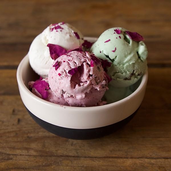 Magisso Magisso White Line Naturally Cooling Ceramic Dessert Cup Black Small for Perfectly Chilled Desserts