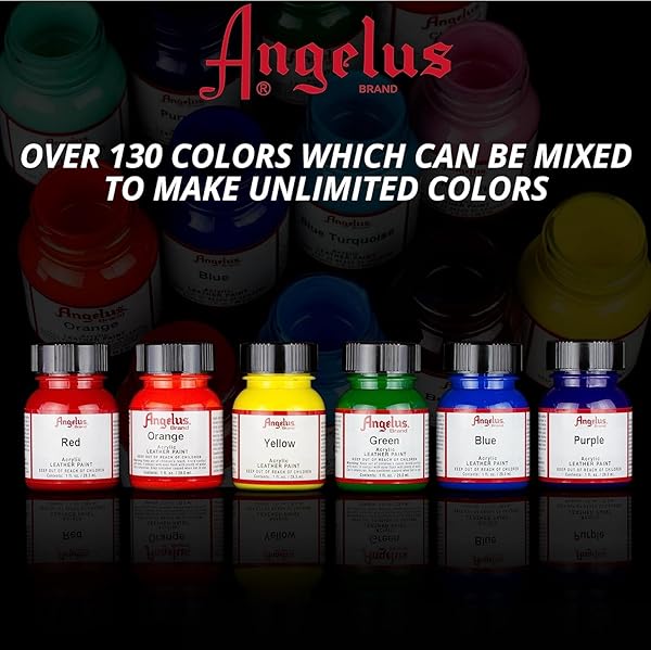 Angelus Angelus Acrylic Leather Paint 4 oz - Burgundy | Premium Quality for Custom Leather Projects - View 5 of 10