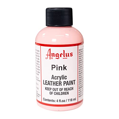 Angelus Angelus Acrylic Leather Paint 4oz - Vibrant Pink for Custom Leather Projects