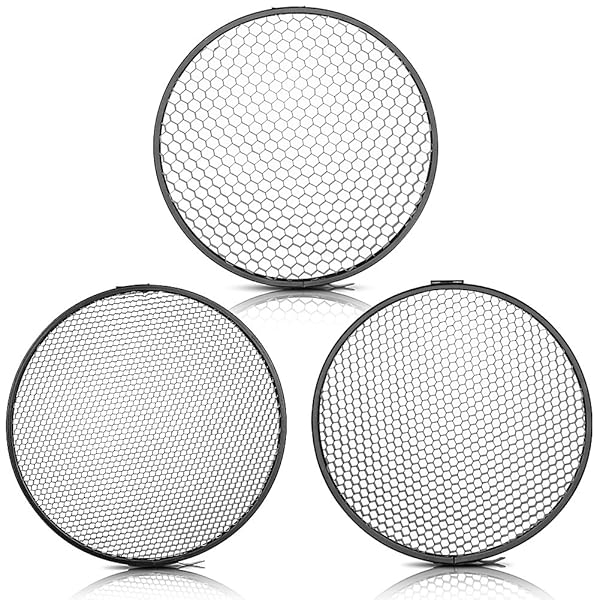 NEEWER Neewer 7-Inch Reflector Diffuser with Honeycomb Grids for Bowens Mount Studio Lights - View 8 of 8