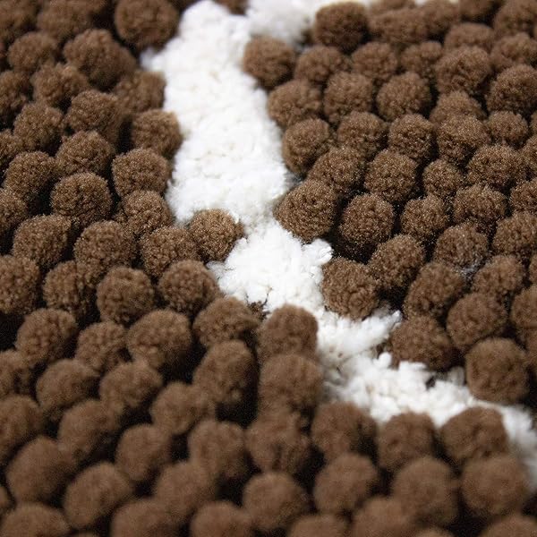 My Doggy Place My Doggy Place Microfiber Dog Mat 36x26 Brown Absorbent Quick-Drying Non-Slip Rubber Backed Pet Mat for Muddy Paws - View 8 of 8