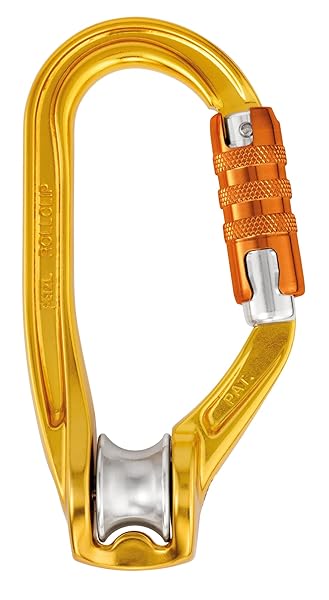 PETZL PETZL ROLLCLIP A: Versatile Pulley-Carabiner with Triact-Lock for Safe Climbing & Rigging