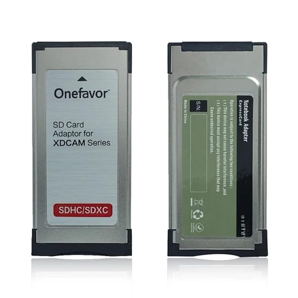 onefavor Onefavor SXS Card Adapter for Sony XDCAM: Convert SD/SDHC/SDXC to SXS Memory Card for EX1R & EX280
