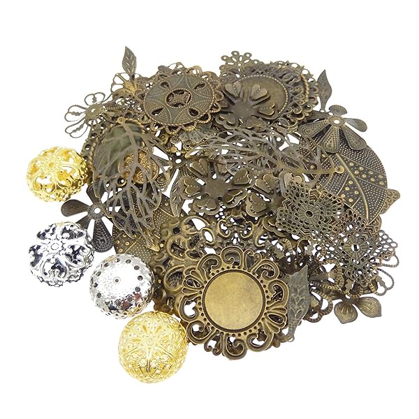 Julie Wang Julie Wang 100 Piece Anchor Charm Mixed Metal Rudder Necklace Bracelet Pendants for Jewelry Making Crafts 4-70 mm - View 5 of 5