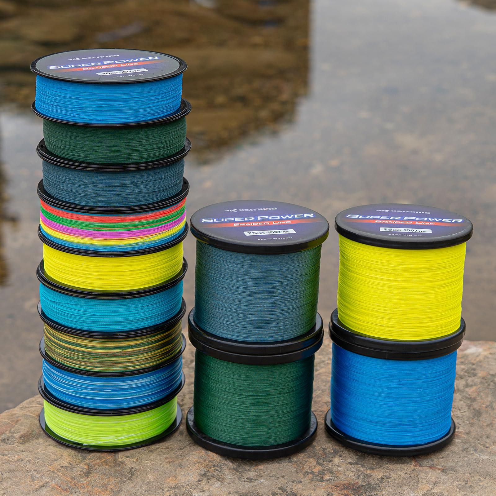 KastKing KastKing Superpower Braid Fishing Line - Ocean Blue, 6LB, 300M for Ultimate Fishing Performance - View 5 of 8