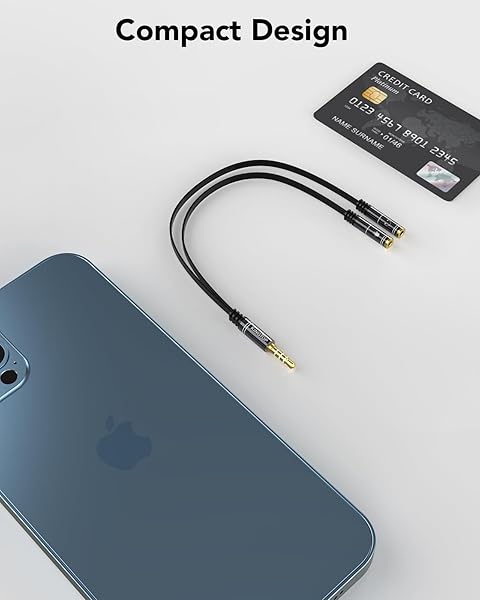 KINGTOP KINGTOP 3.5mm Headset Splitter Cable - Separate Audio & Mic Jacks for Headphones (Not for Dual Audio) - View 8 of 10