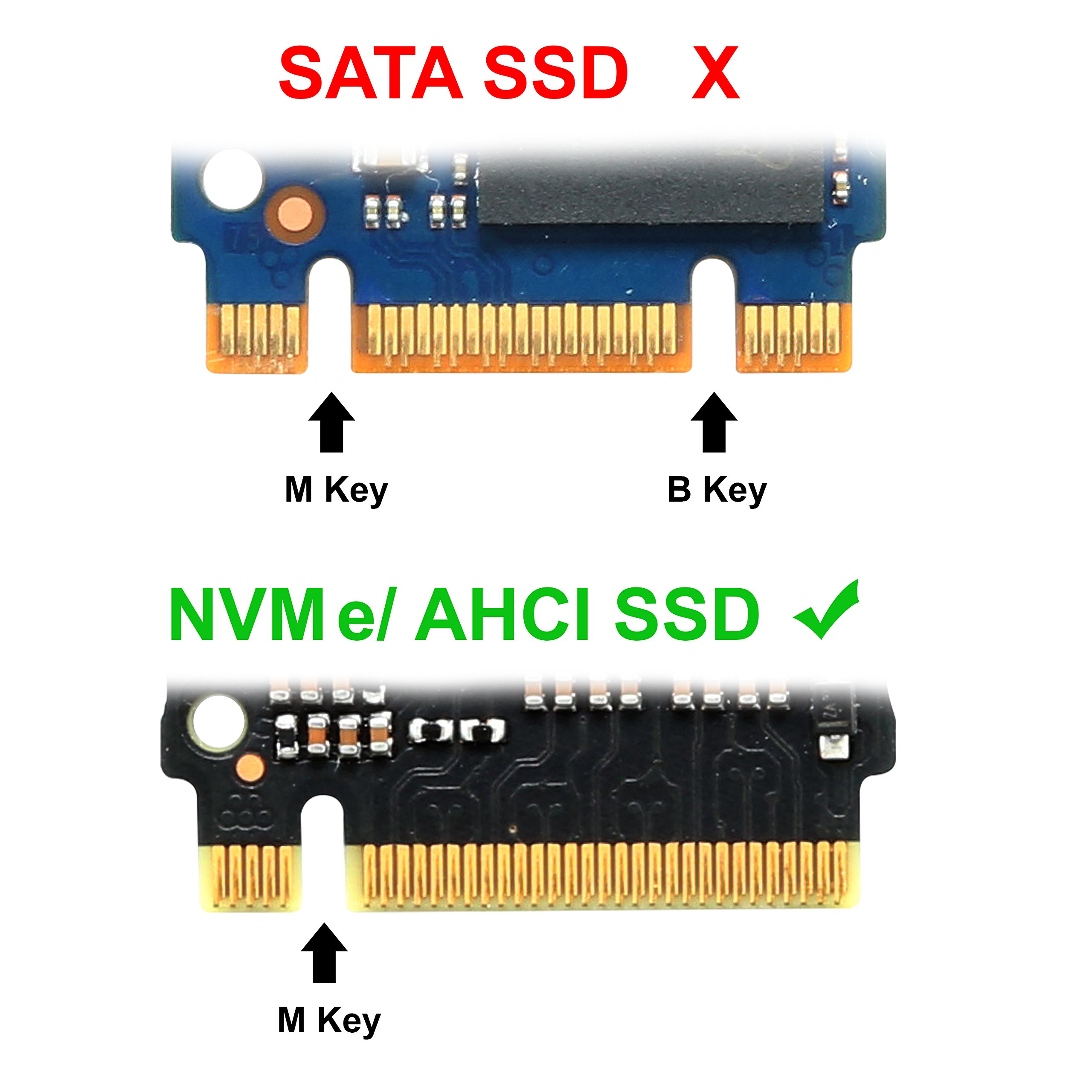 IO Crest M2 NGFF PCIe SSD to PCI Express 30 x4 Host Adapter Card for M Key PCIe NVMe AHCI Type 22110 2280 2260 2242 - View 2 of 8