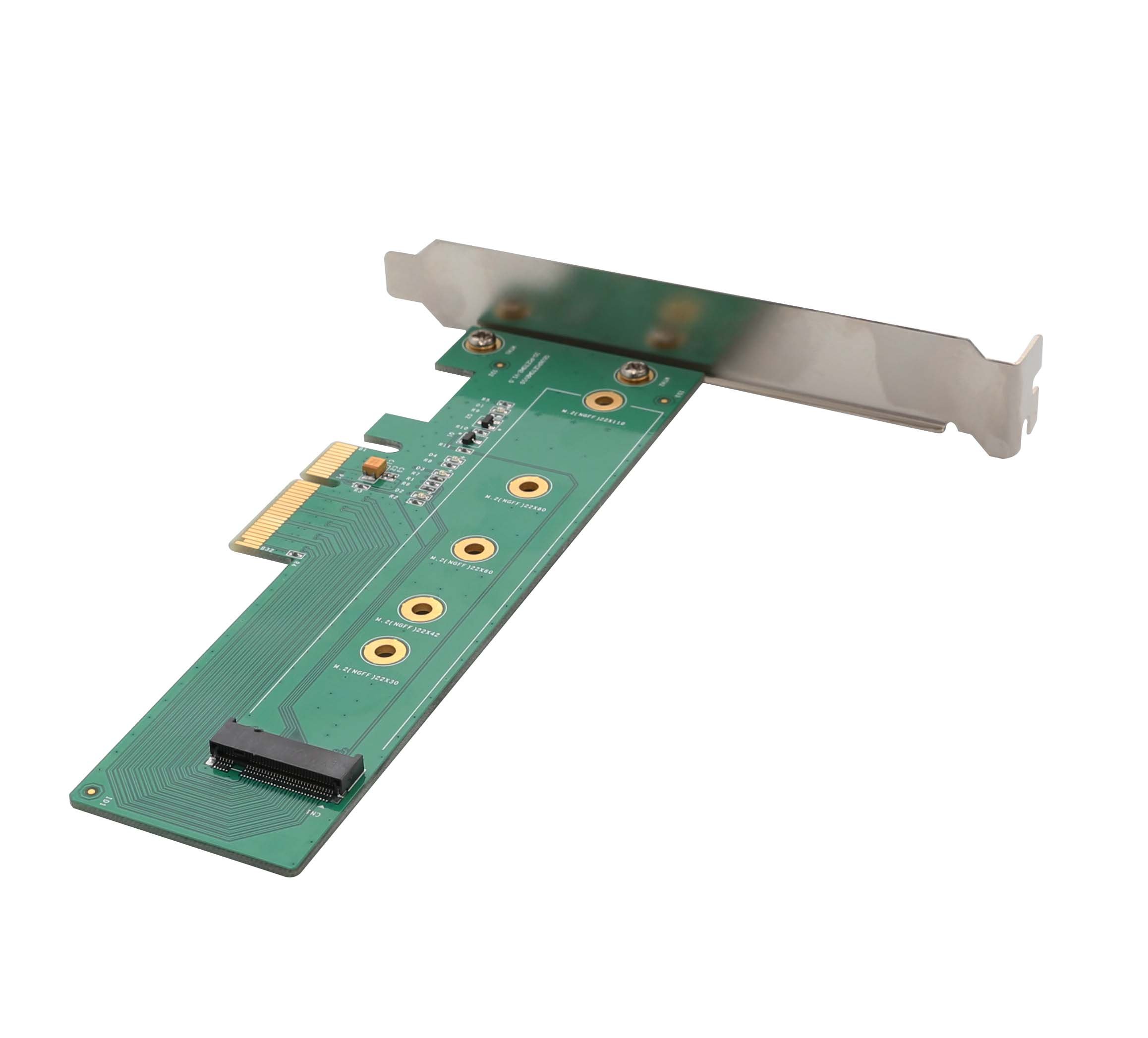 IO Crest M2 NGFF PCIe SSD to PCI Express 30 x4 Host Adapter Card for M Key PCIe NVMe AHCI Type 22110 2280 2260 2242 - View 3 of 8