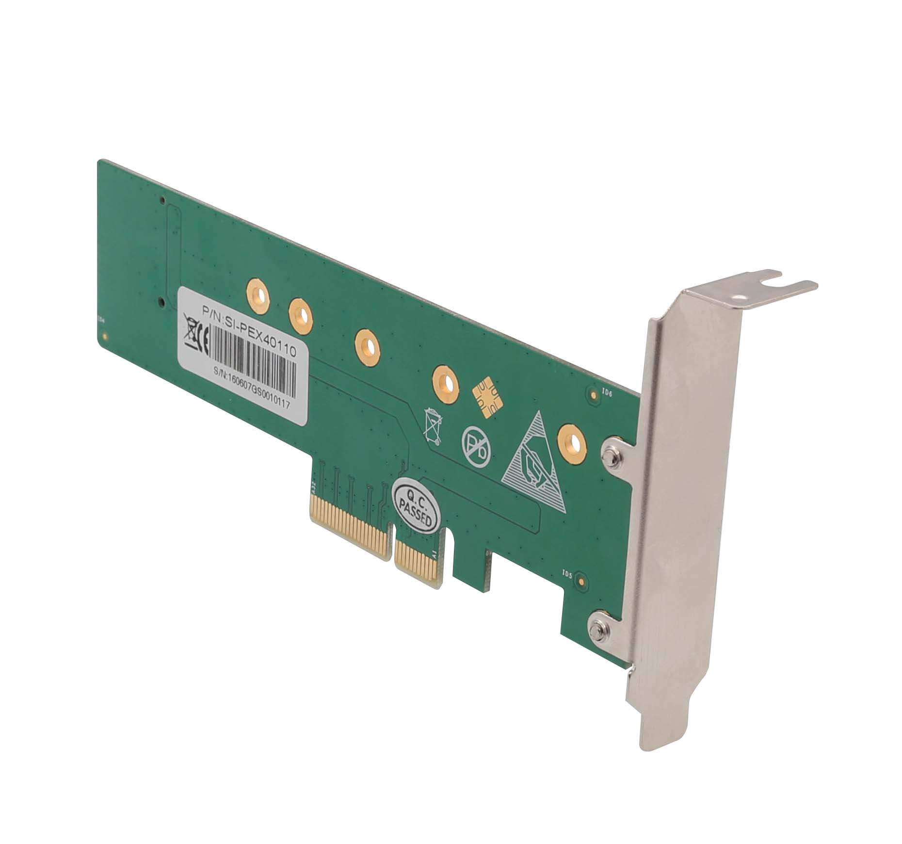 IO Crest M2 NGFF PCIe SSD to PCI Express 30 x4 Host Adapter Card for M Key PCIe NVMe AHCI Type 22110 2280 2260 2242 - View 7 of 8