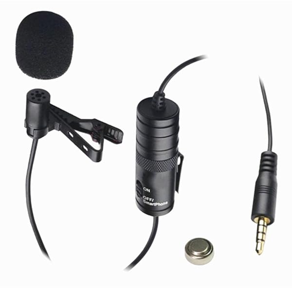 Vidpro XM-L External Microphone for Canon VIXIA HF R700 Camcorder Wired Lavalier microphone with 20&amp;#039; Audio Cable - Transducer type: Electret Condenser