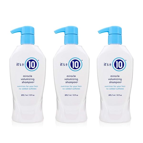 It's a 10 Haircare 10 Haircare Miracle Volumizing Shampoo 10 fl. oz. - Pack of 3 for Ultimate Volume & Shine