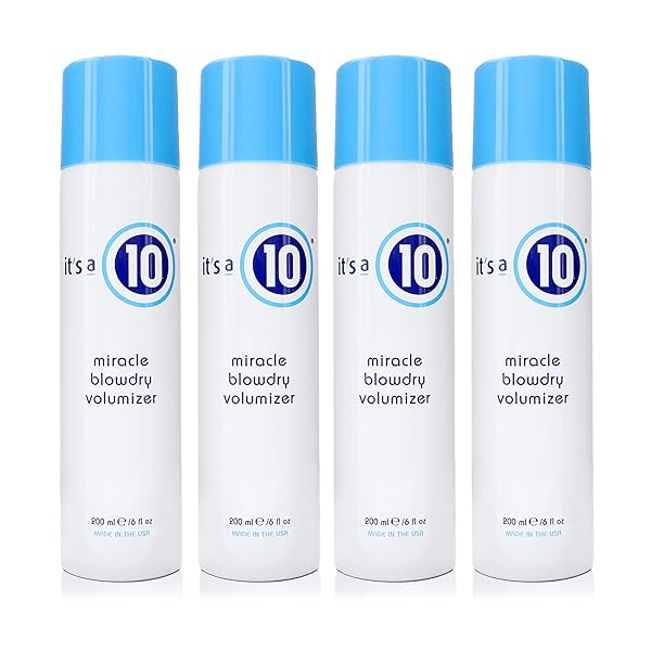 It's a 10 Haircare Get Volume & Shine: It's a 10 Haircare Miracle Blowdry Volumizer 6 fl. oz. (Pack of 4) - Perfect for Gorgeous Hair!