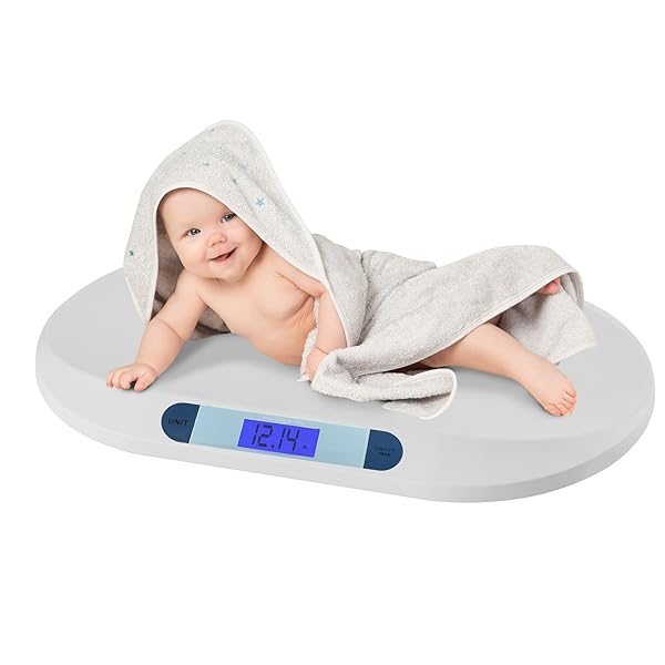 Smart Weigh Smart Weigh Digital Baby & Pet Scale: Accurate Infant & Puppy Weighing up to 44 lbs - Multi-Function with Hold Feature