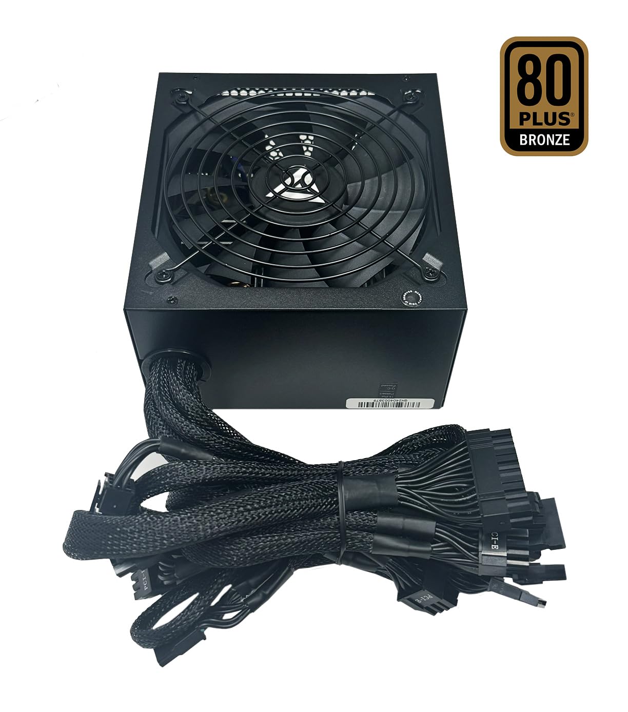 Apevia Apevia ATX-JP600W Jupiter 600W 80 Plus Bronze Gaming Power Supply for Dual Quad Core CPUs SLI Crossfire Haswell 3 Year Warranty - View 4 of 7
