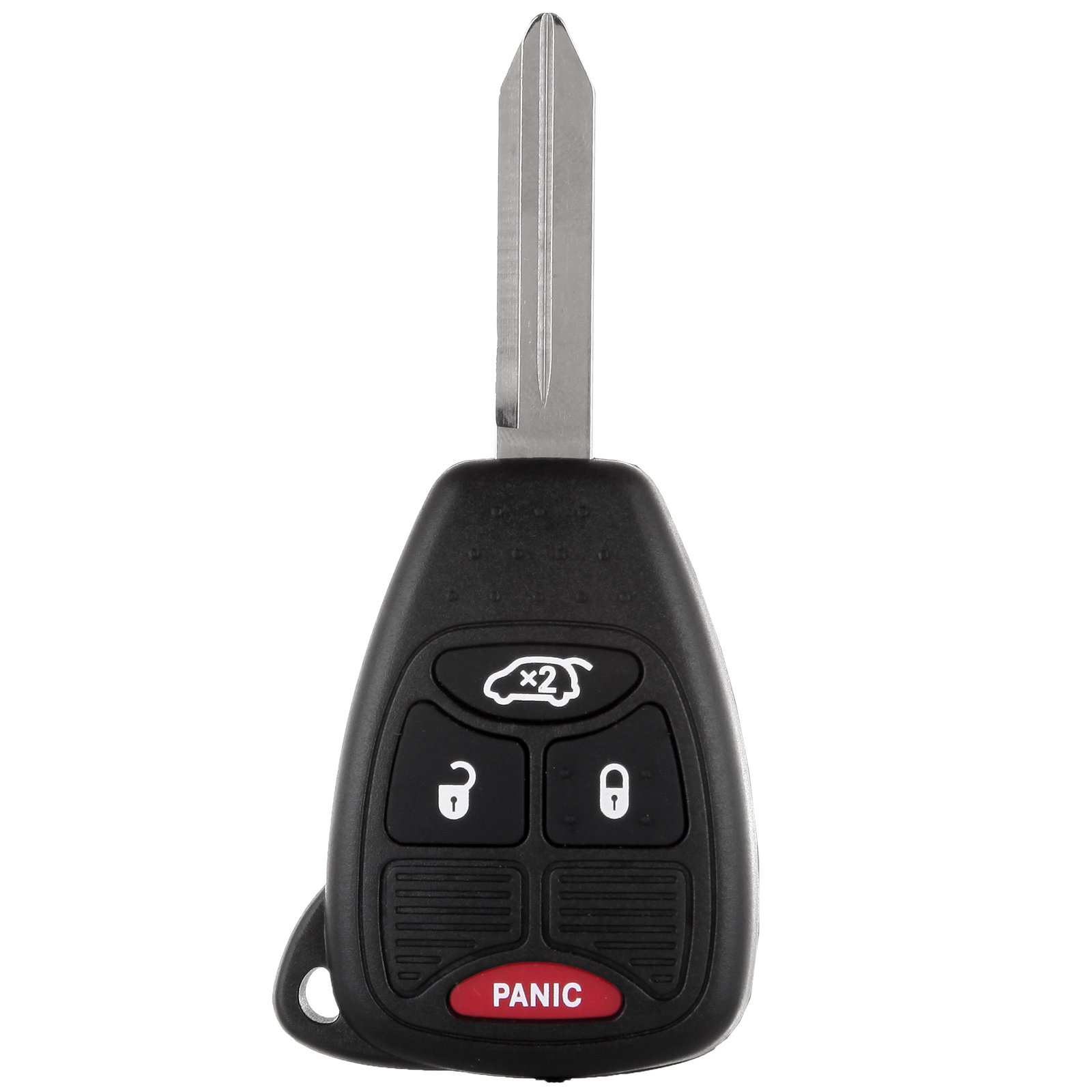 ECCPP Keyless Shell Case for Chrysler Jeep Key Fob Combo 4 Button M3N65981772 Replacement Remote Entry