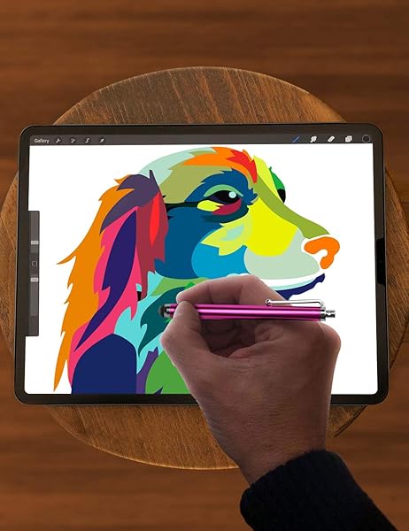 LIBERRWAY LIBERRWAY 10-Pack Stylus Pens for Touch Screens - Pink, Purple, Black, Green, Silver - Compatible with iPad, iPhone, Kindle & Samsung - View 5 of 8