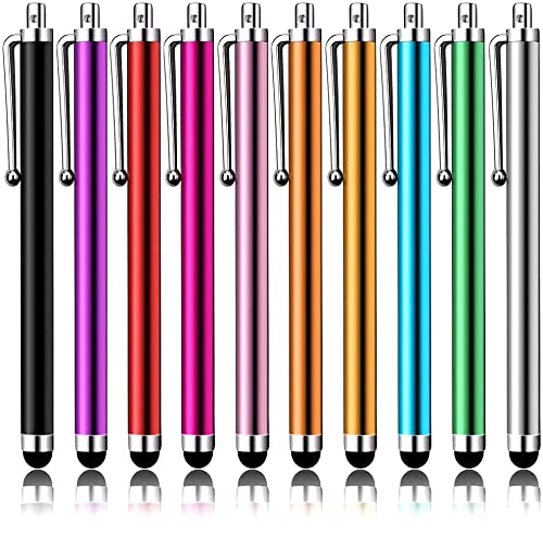 LIBERRWAY LIBERRWAY 10-Pack Stylus Pens for Touch Screens - Pink, Purple, Black, Green, Silver - Compatible with iPad, iPhone, Kindle & Samsung - View 2 of 8