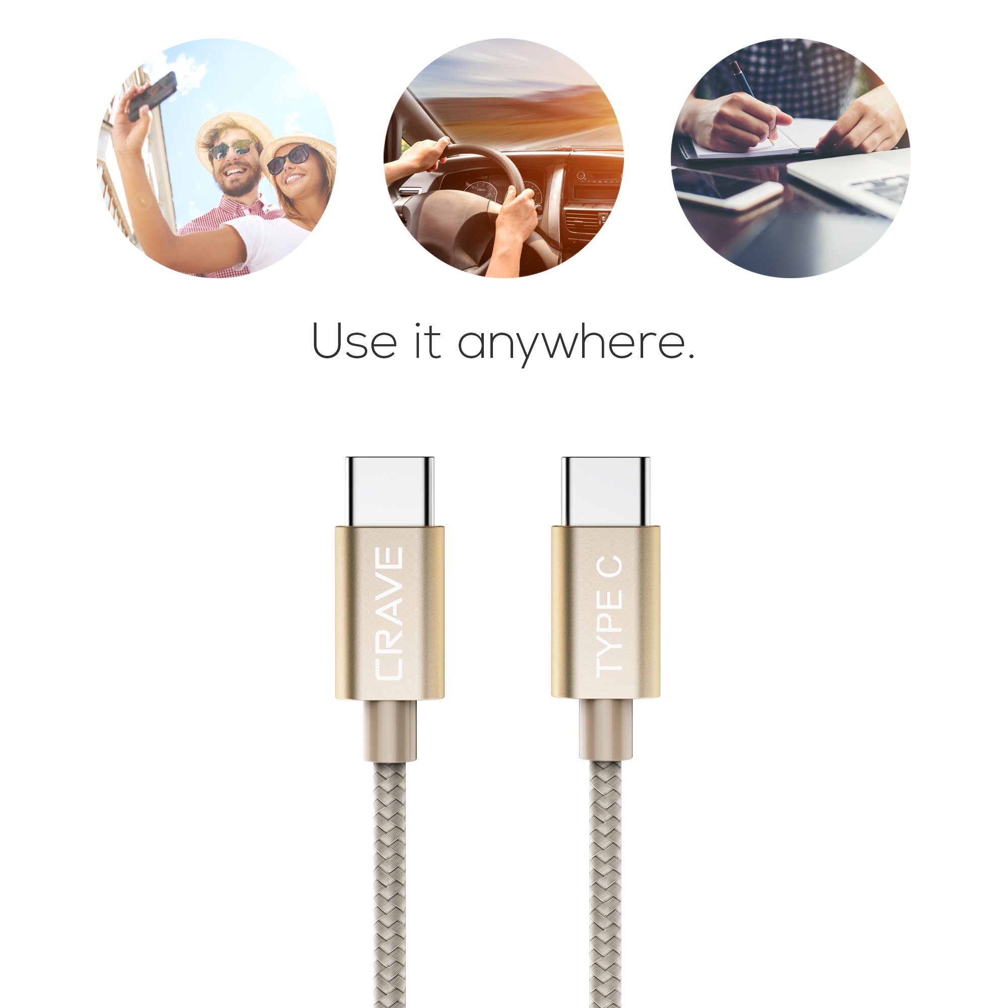 High-Speed Type C Cable for Fast Charging and Data Transfer Compatible with All Devices - View 3 of 6