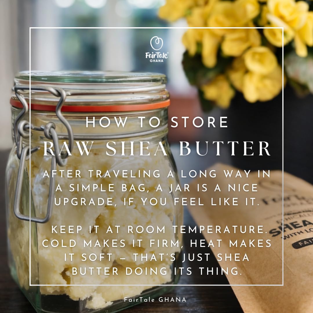 FairTale Ghana Raw African Shea Butter 16 oz Natural Unrefined Vegan Moisturizer for Skin Care - View 3 of 9