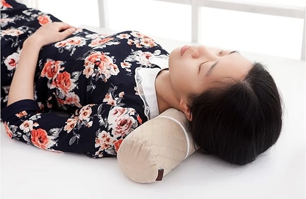 ALIBO Alibo Gray Bolster Neck Roll Support Pillow 18.9x3.9 Washable Pain Relief Cervical Pillow for Back Sleeping Head Rest - View 2 of 7