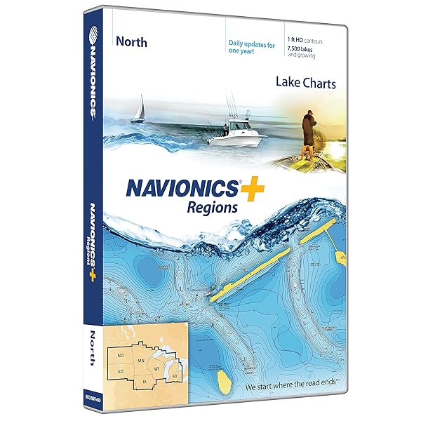 Navionics Navionics Plus North Lake Charts SD MSD for Fast Navigation and Fishing Insights - View 3 of 4