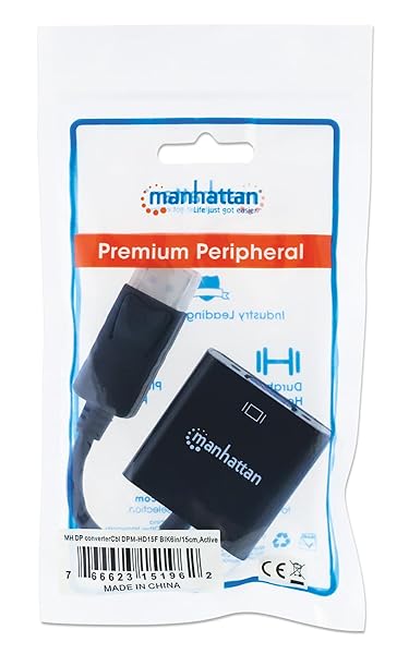 MANHATTAN ICI151962 MANHATTAN 151962 DisplayPort to VGA Converter Cable High Quality Adapter for Clear Video Output - View 6 of 6