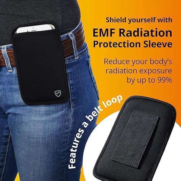 SYB Shield Your Body Anti-Radiation Cell Phone Pouch - EMF Blocking Sleeve for Phones Up to 3.25 Inches Wide - View 5 of 10