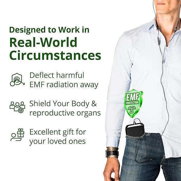 SYB Shield Your Body Anti-Radiation Cell Phone Pouch - EMF Blocking Sleeve for Phones Up to 3.25 Inches Wide - View 8 of 10