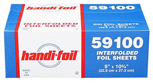 Handi-Foil Handi-Foil 59100 500 Foil Pop-Up Sheets 9 x 10.75 Inches Pack of 500 for Easy Cooking and Baking