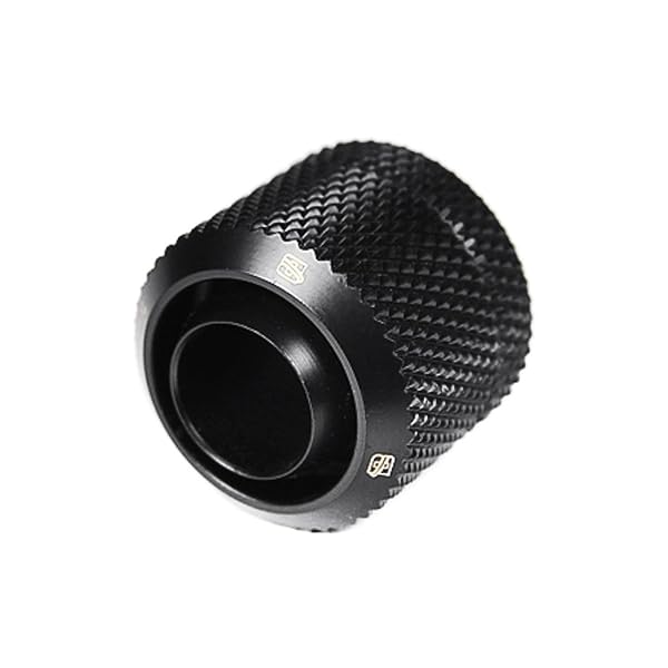 Barrow "Barrow G1/4" to 3/8" ID Compression Fitting for Soft Tubing - Black, 1/2" OD"