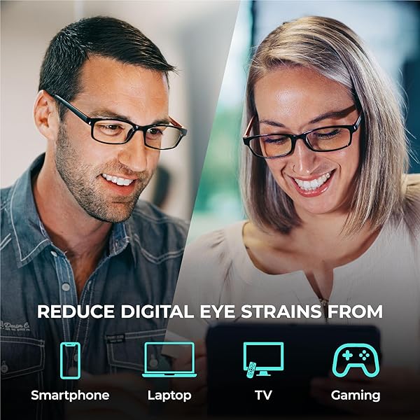 Prospek PROSPEK Blue Light Reading Glasses for Men and Women 2.50 with Blue Light Protection and Clear Lens Anti Eyestrain Glasses - View 4 of 7