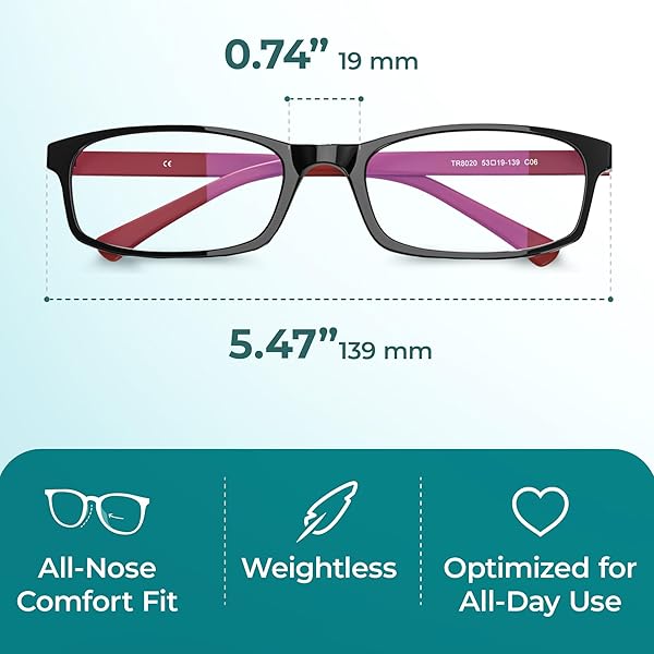 Prospek PROSPEK Blue Light Reading Glasses for Men and Women 1.25 with Blue Light Protection and Anti Eyestrain Clear Lens - View 6 of 7