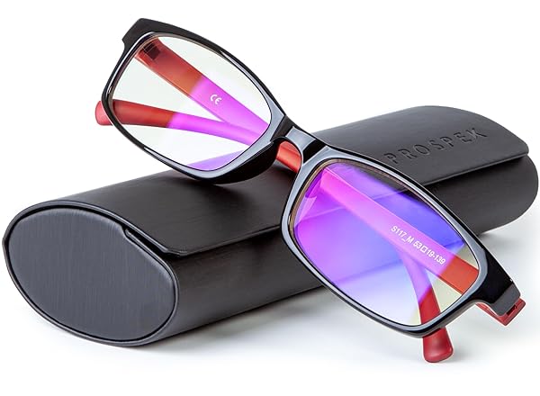 Prospek PROSPEK Blue Light Reading Glasses for Men and Women 1.25 with Blue Light Protection and Anti Eyestrain Clear Lens