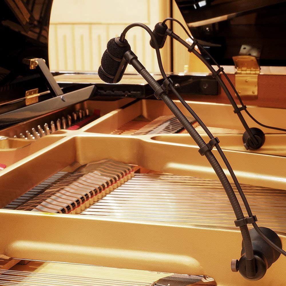 Audio Technica ATM350PL Cardioid Condenser Microphone with Piano Mounting System for Musicians and Performers - View 7 of 9