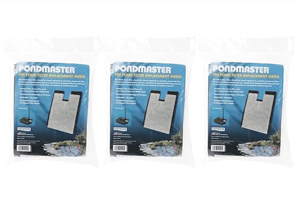 PONDMASTER Danner Pondmaster Coarse Foam Pad Replacement Filters 12195 Set of 3 for Efficient Pond Filtration