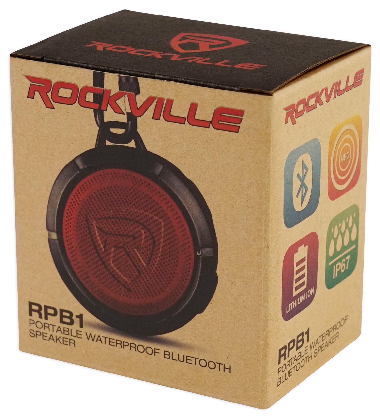 Rockville RPB1 10W Waterproof Portable Handheld Bluetooth Speaker for Outdoor Use - View 5 of 9